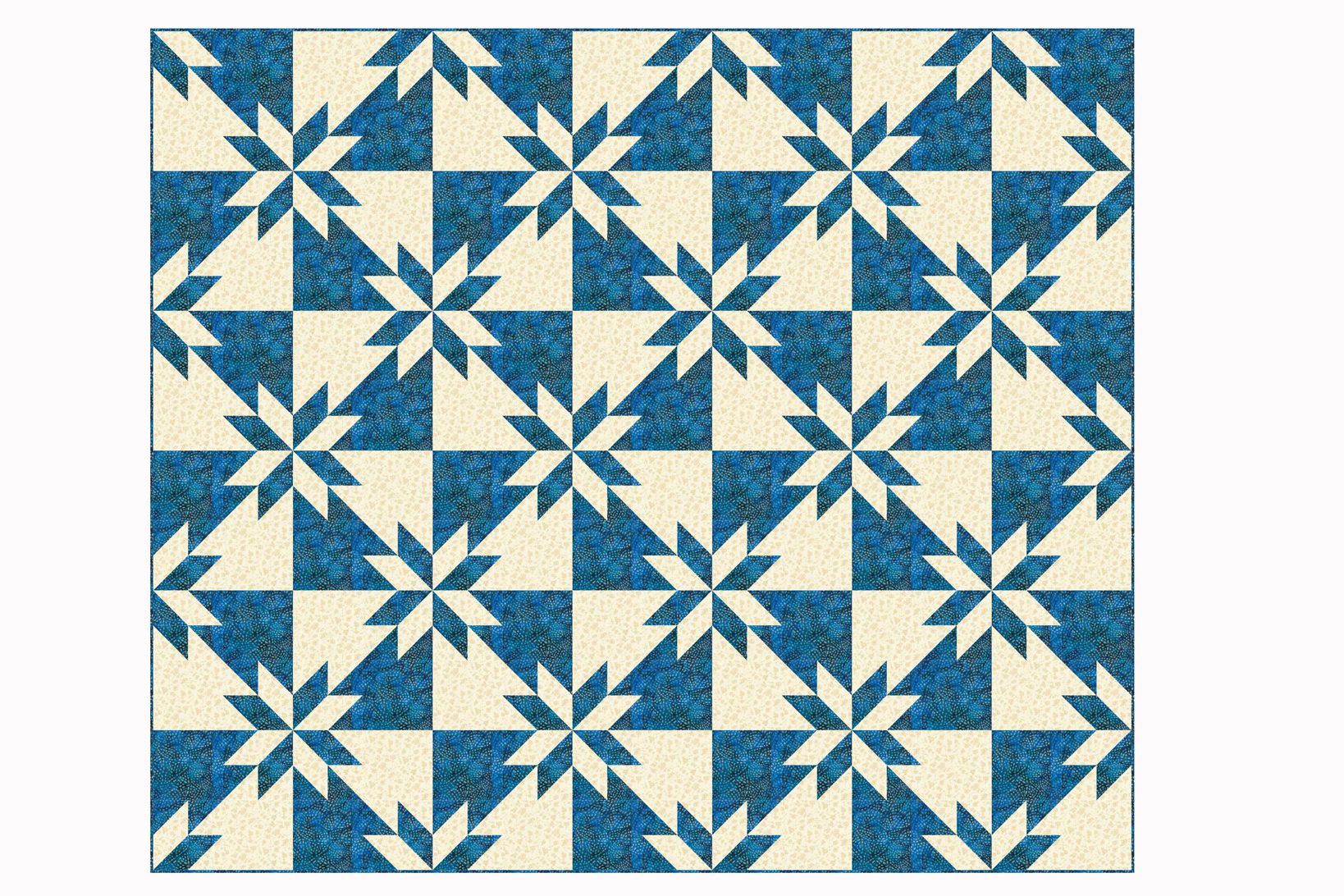 Easy Hunter s Star Quilt Pattern