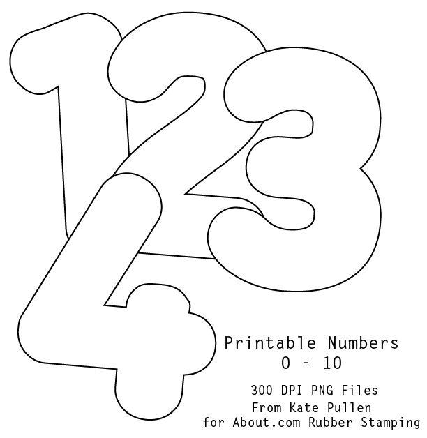 free printable numbers 0 9