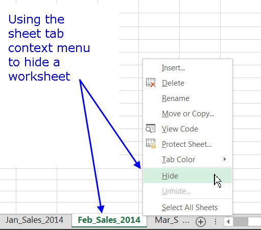 Hide and Unhide a Worksheet in Excel
