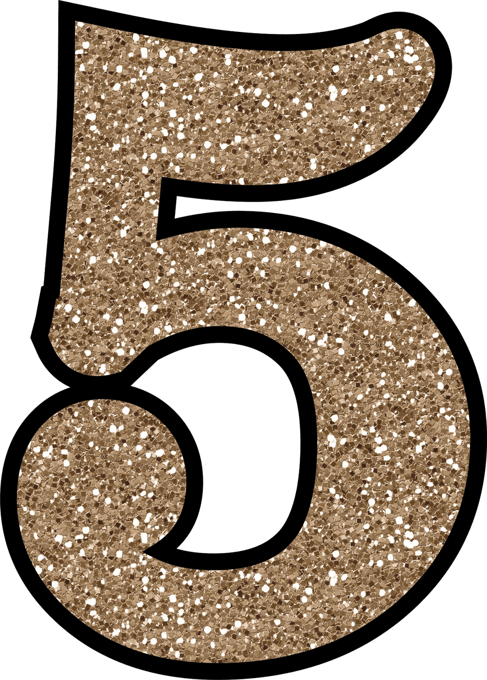 Free Glitter Numbers 0 - 9 To Download and Print