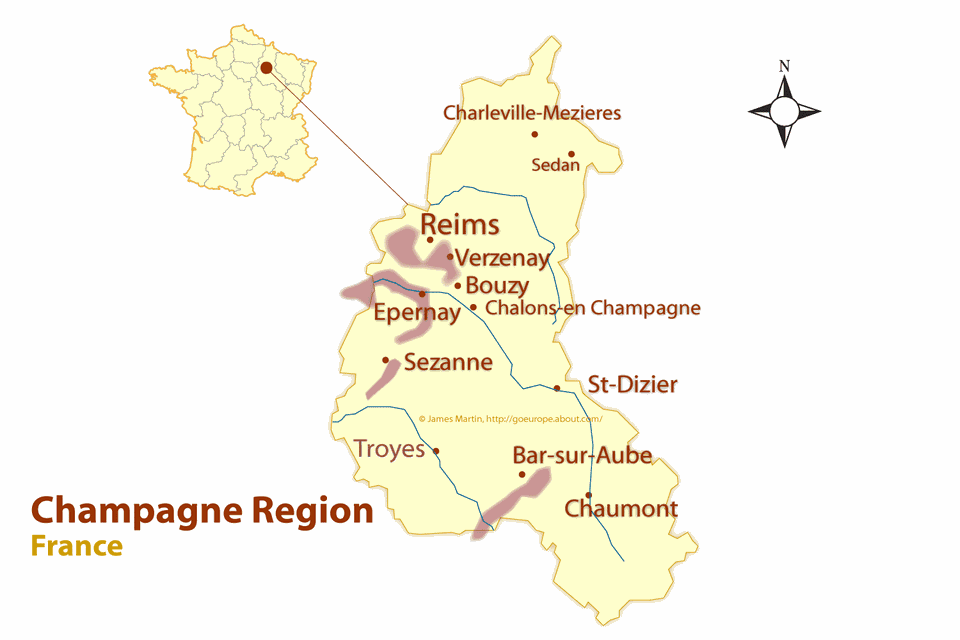 Champagne Region Map And Guide To The Best Cities
