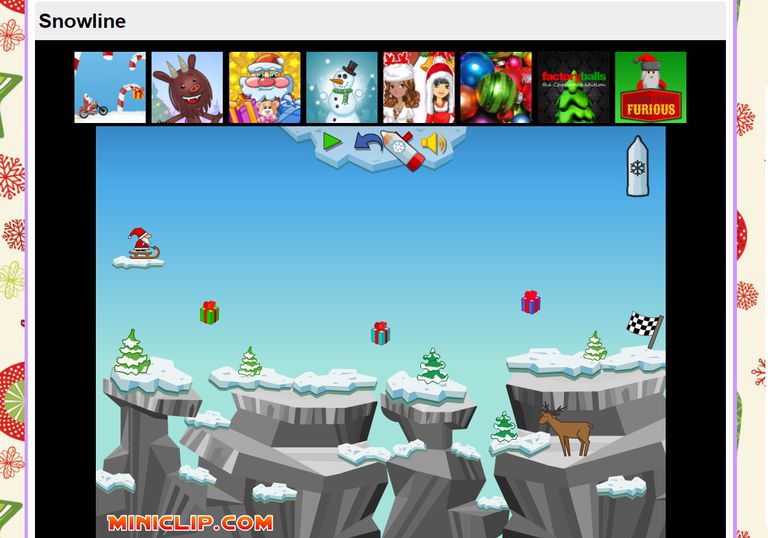 A screenshot of the game Snowline