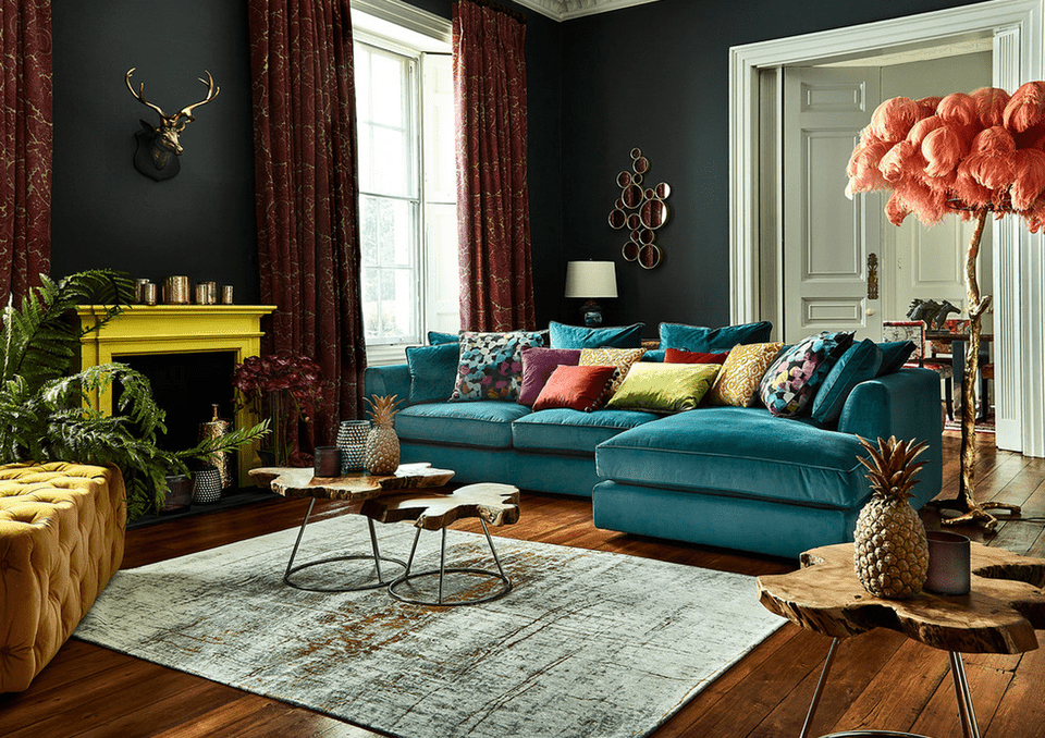 cozy eclectic living room - napworwrimo