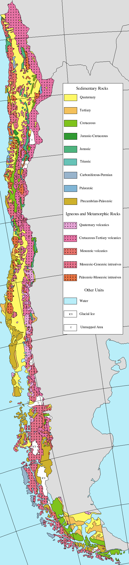 Geologic Maps and Landforms of South America