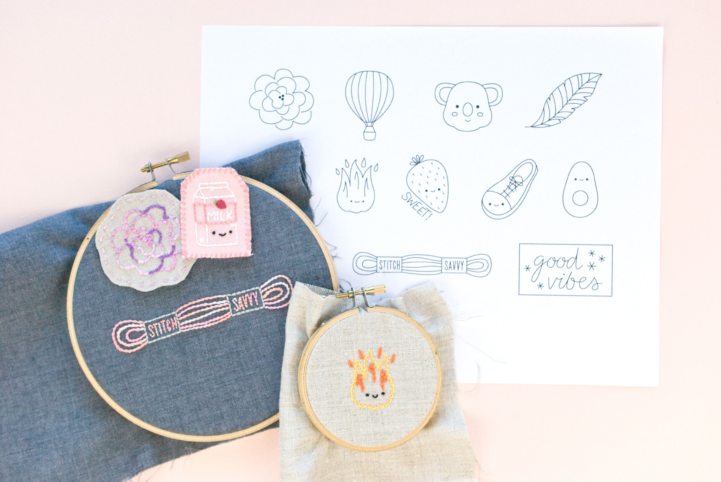 12 Fun and Cute Miniature Embroidery Patterns