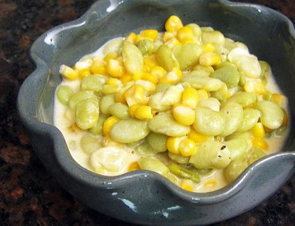 Succotash with Fresh Lima Beans and Corn Recipe