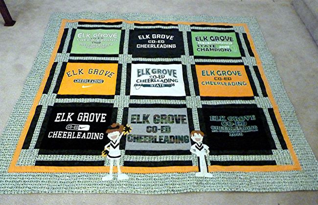 t shirt quilt different size blocks