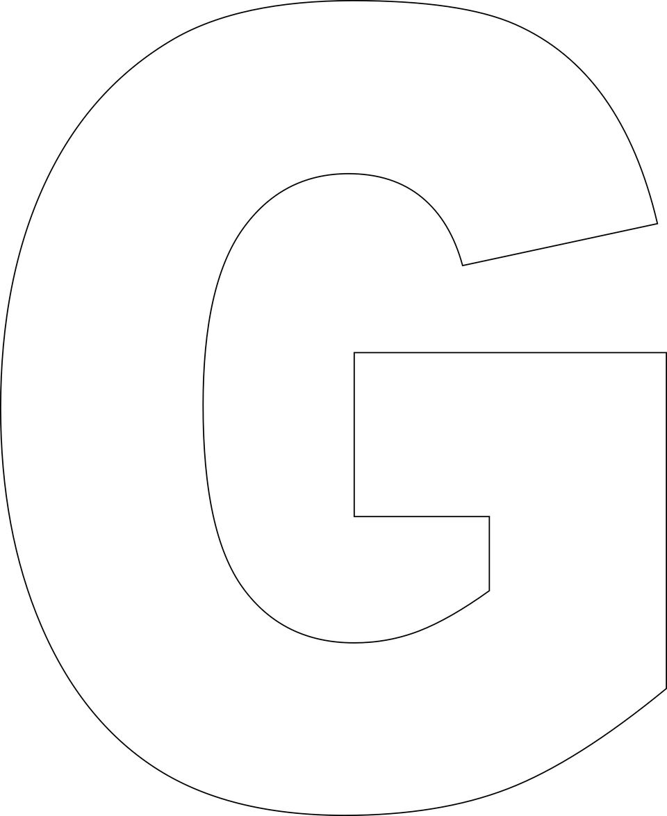Free Printable Letter G Template