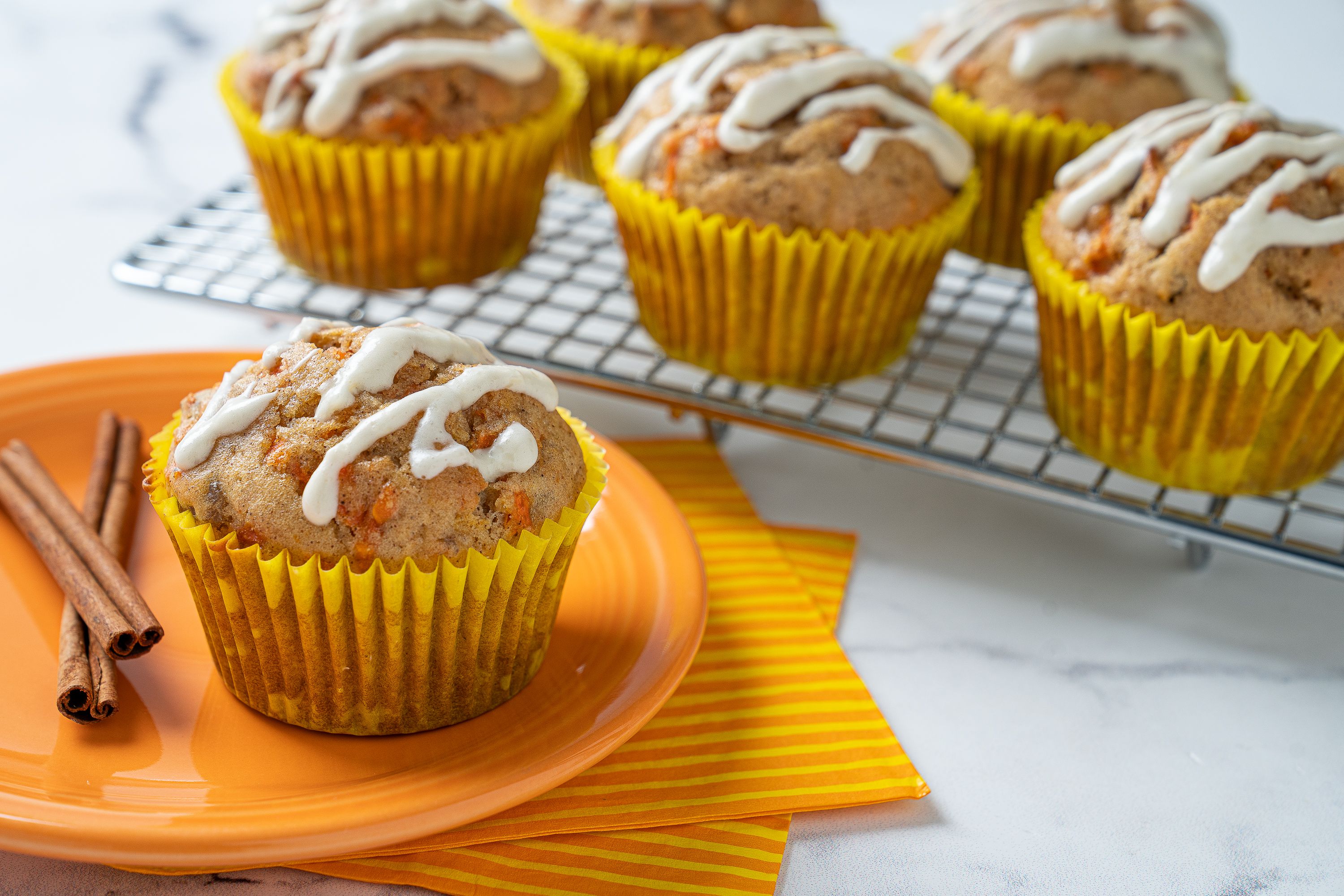 Cream Cheese Glazed Muffins