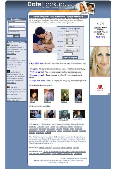 free online dating and hookup sites