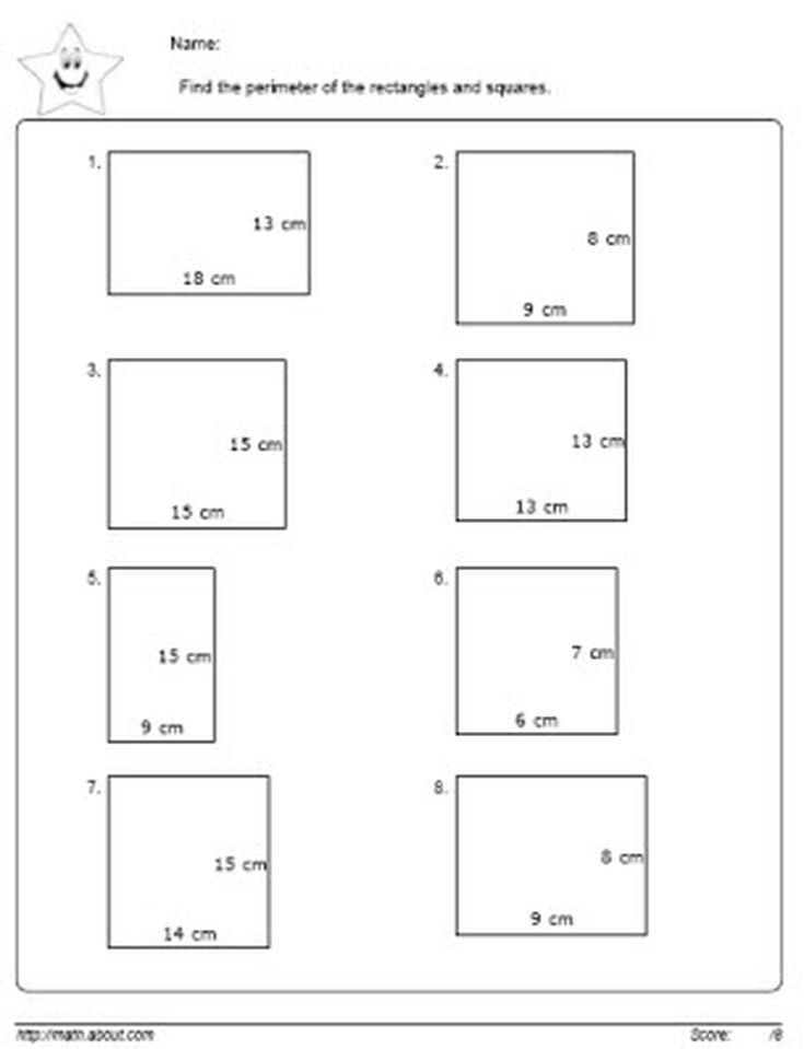 39 MATH WORKSHEETS FOR GRADE 5 AREA AND PERIMETER