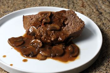 gravy meatloaf mushroom recipe southern classic country loaf meat mains diana rattray