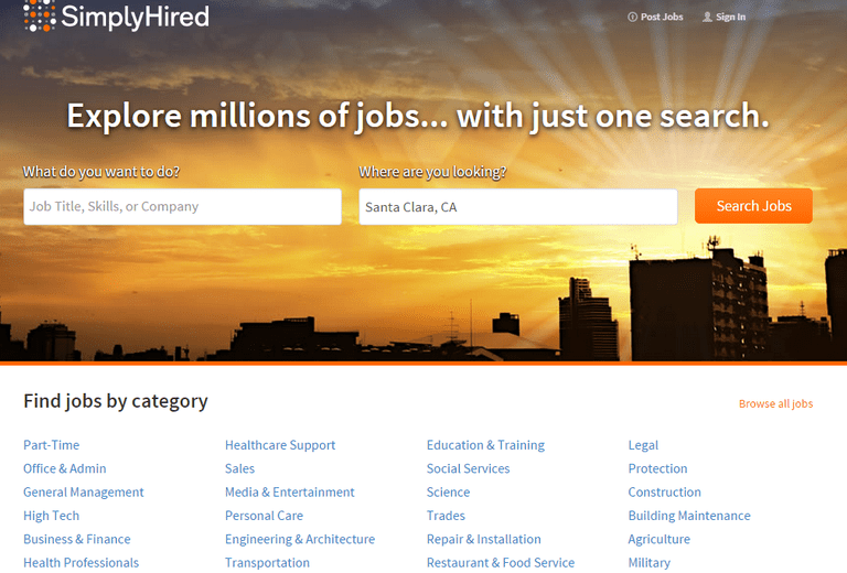 Explore jobs. Simply hired.