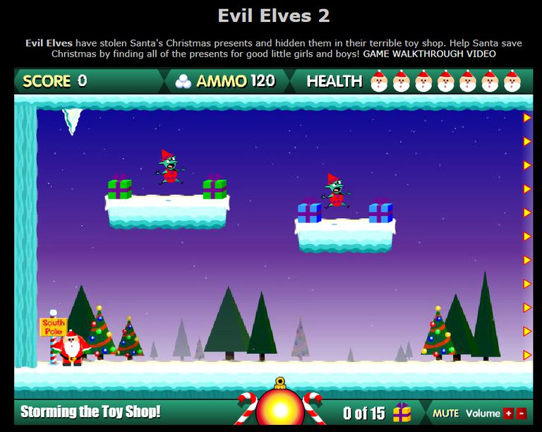 A screenshot of the game Evil Elves 2