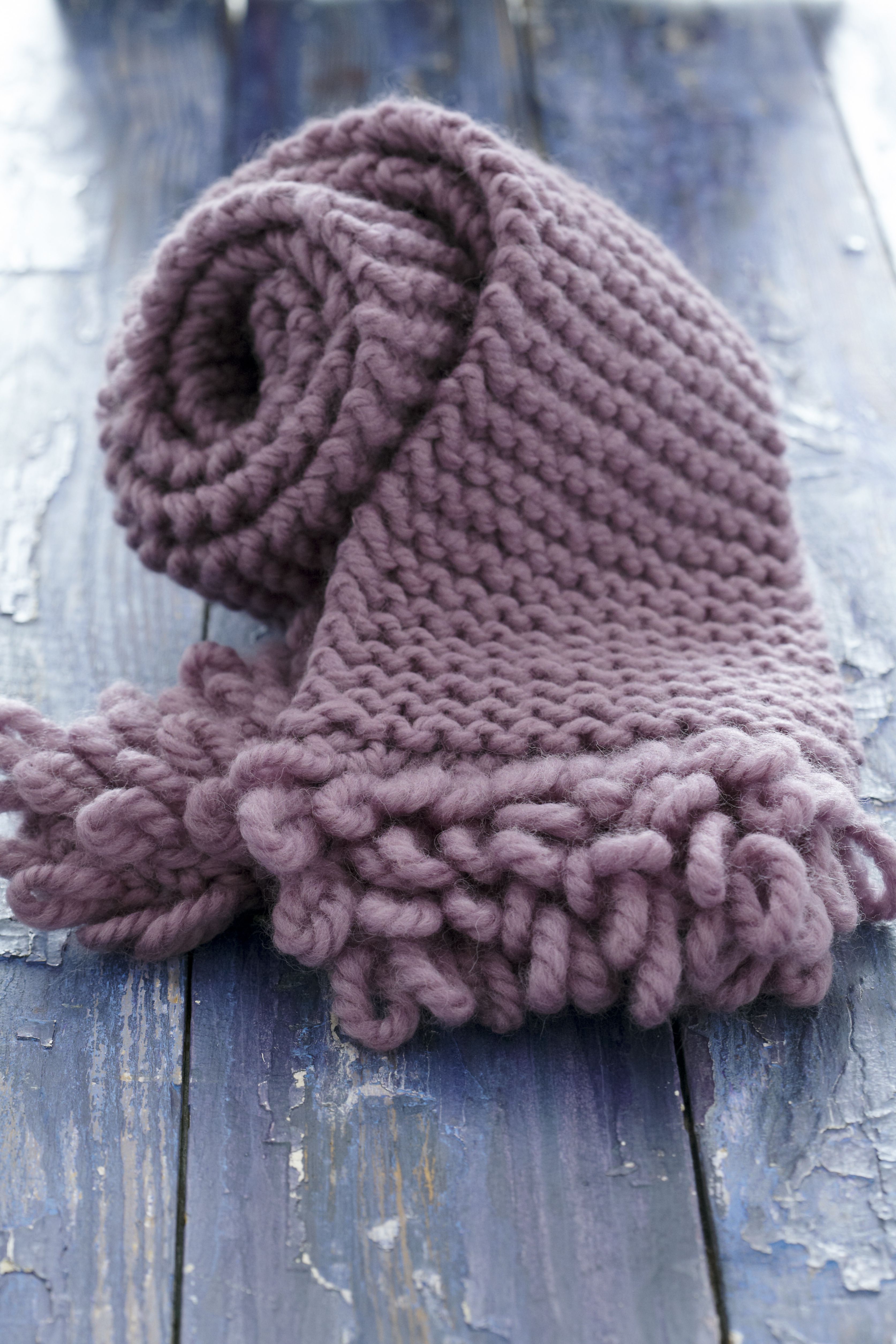 Make a Scarf With Some of the Bulky Yarn in Your Stash