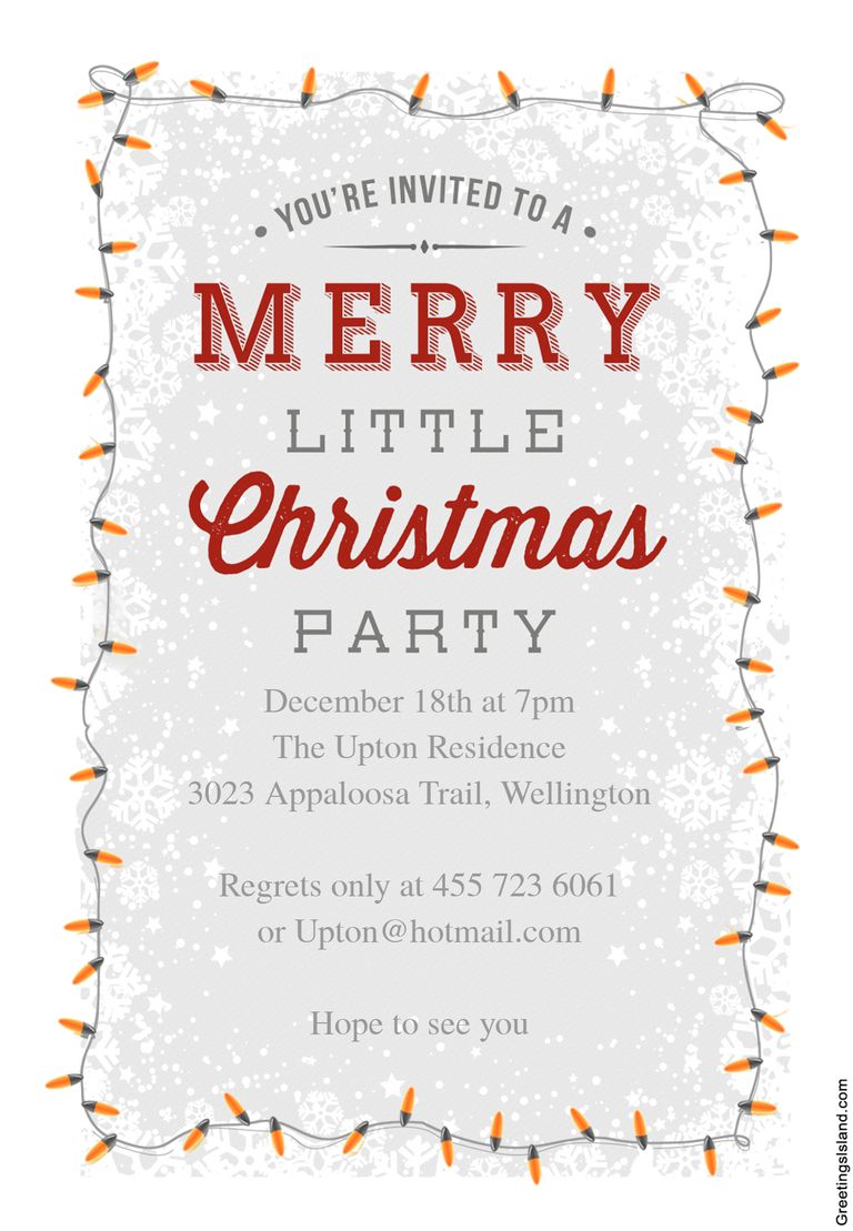 15 Free Christmas Party Invitations That You Can Print