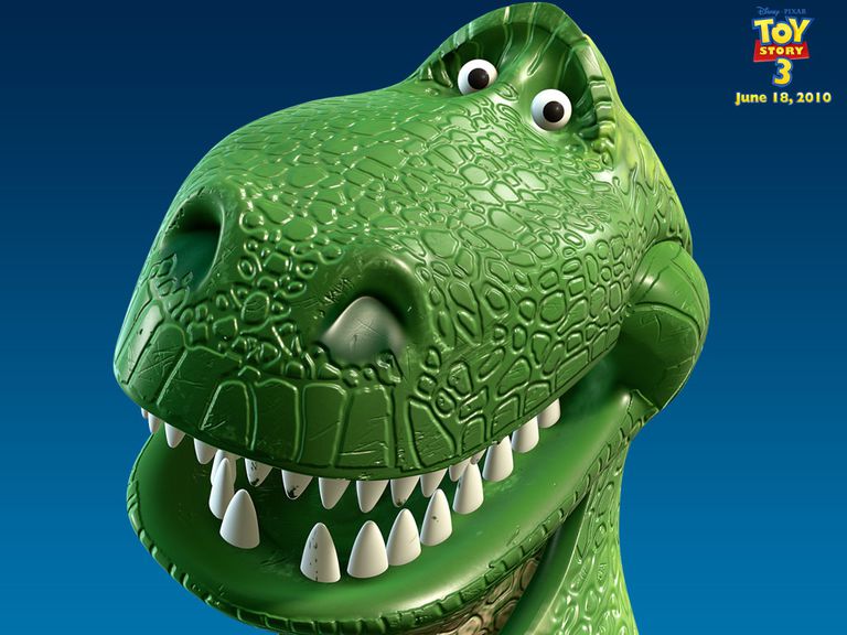 blue toy story dinosaur