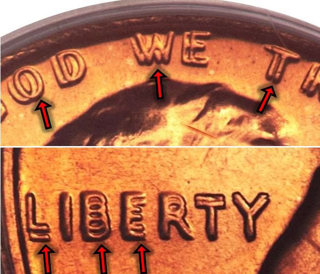 1972 Lincoln Memorial Penny Doubled Die Obverse Variety