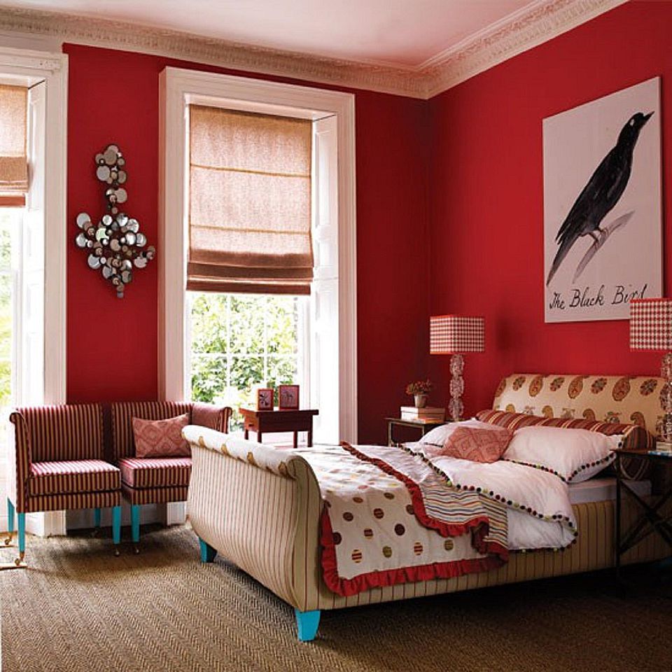 Red Curtains Bedroom