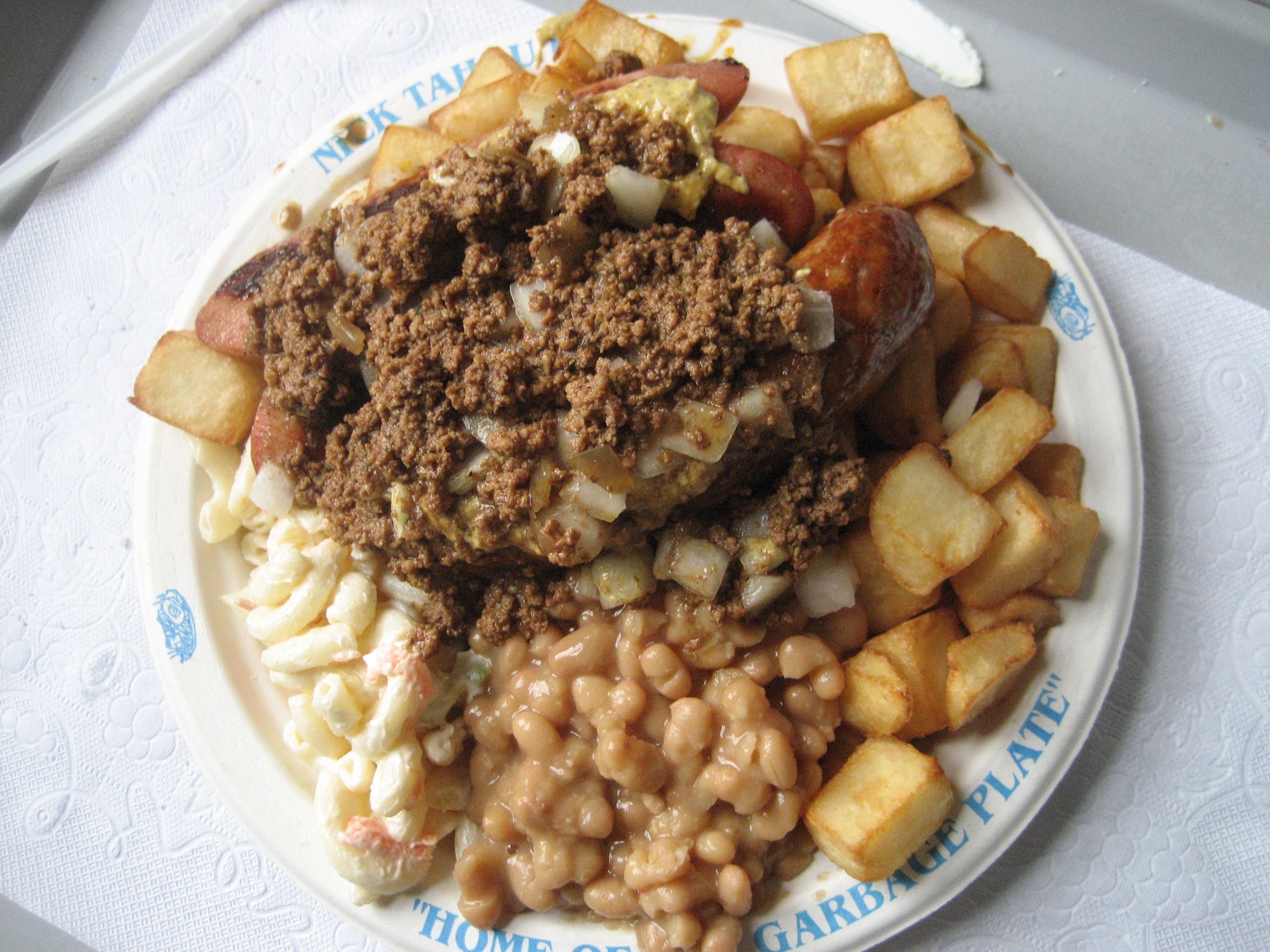 Garbage plate рецепт