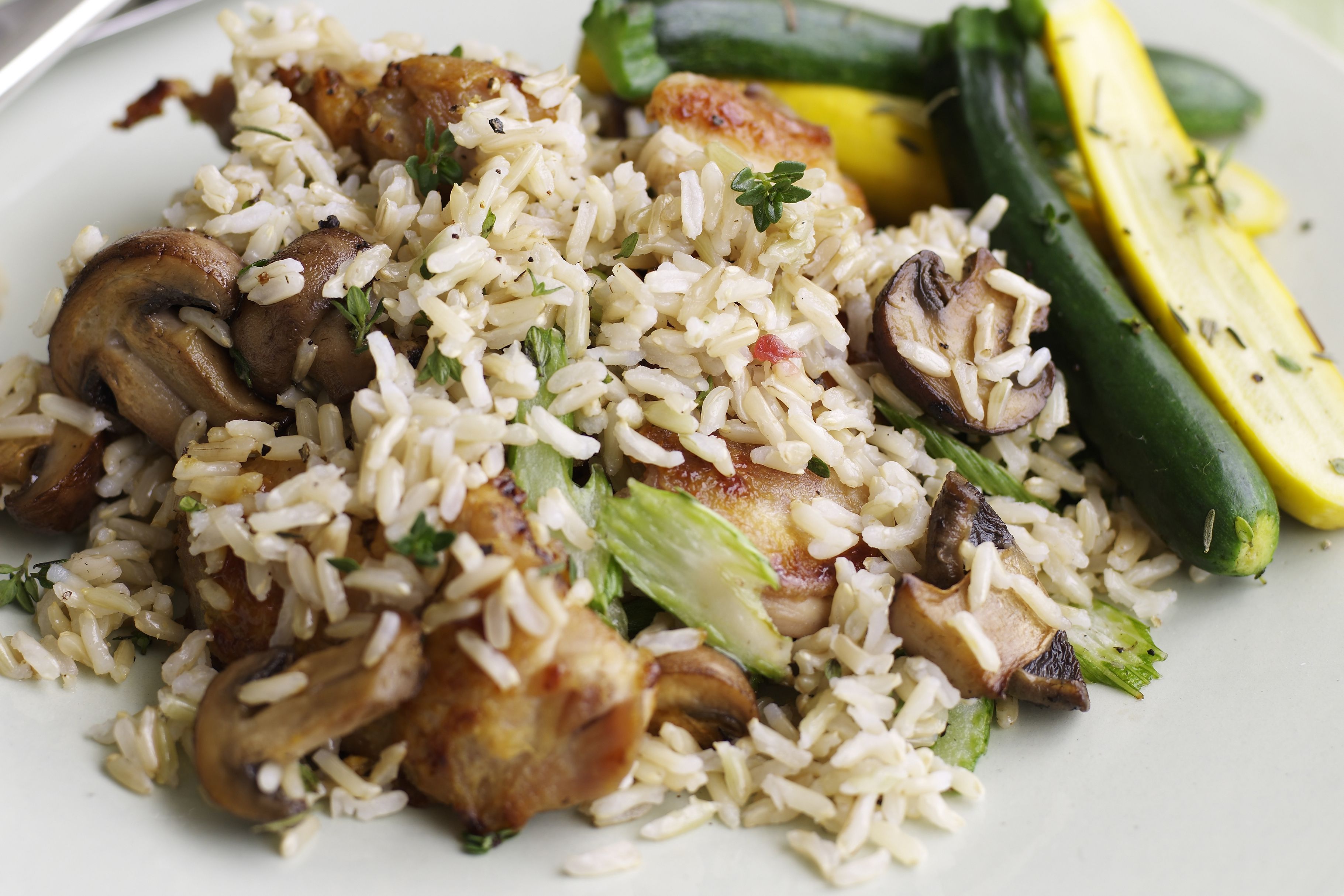 Brown Rice With Mushrooms Recipe