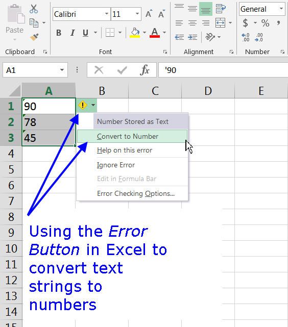 Text String Definition And Use In Excel