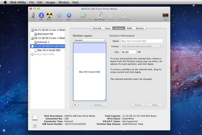 mac osx file system for usb disk