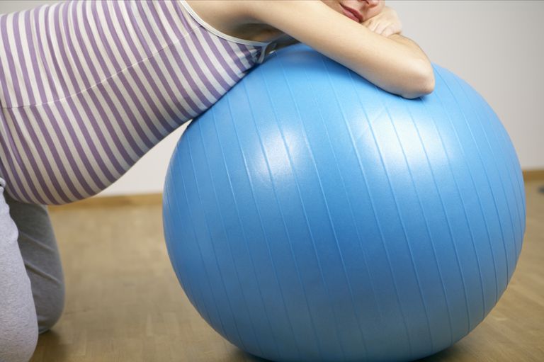 Using an Exercise Ball for Labor Comfort