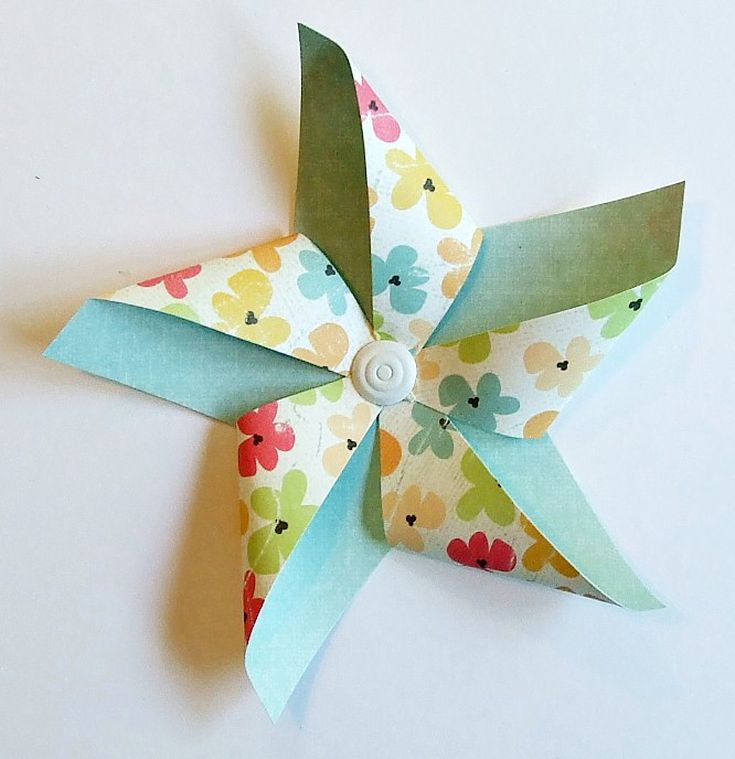 Star Pinwheel for Scrapbooking and Card Making