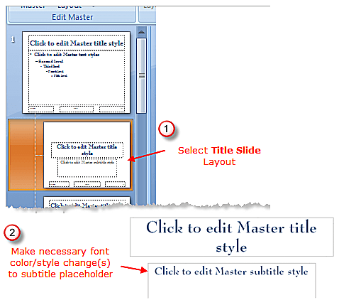 master slide powerpoint