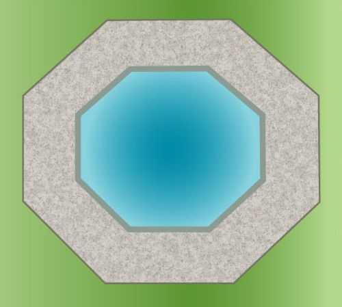 octagon shaped swimming pool