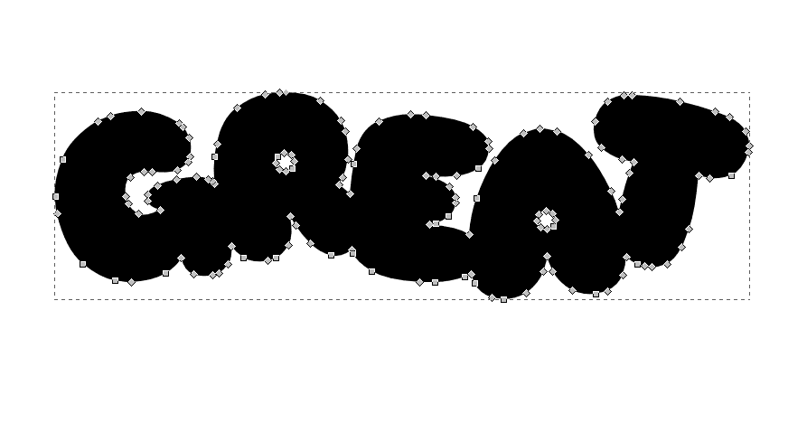 inkscape text to path