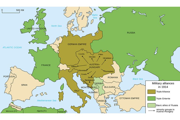 The Major Alliances Of World War I   Triple Entente Vs Triple Alliance 58ac87365f9b58a3c93e0970 