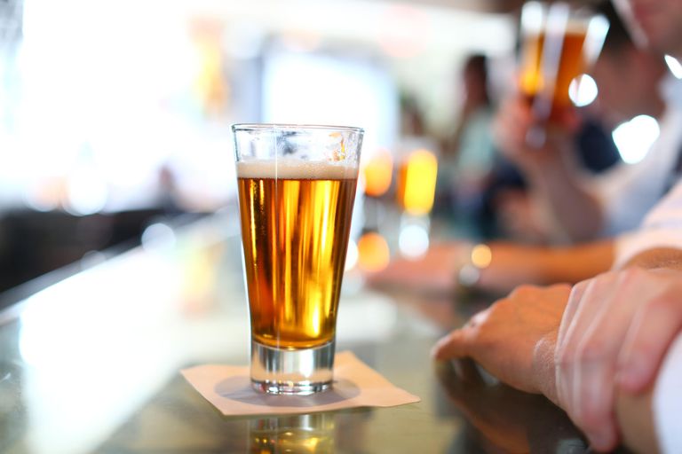 Glass of Beer At Bar