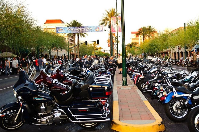 Motorcycles on Main / First Friday in Mesa AZ