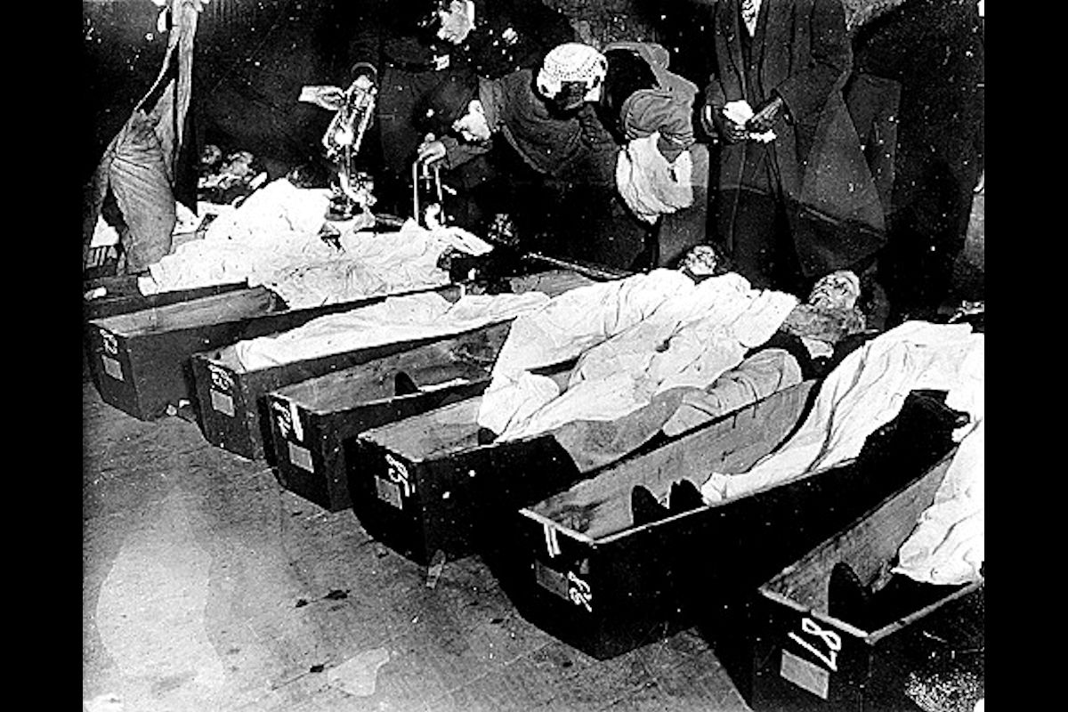 Triangle Shirtwaist Factory Fire The Aftermath   Tff Morgue X 56aa1e6d5f9b58b7d000effe 