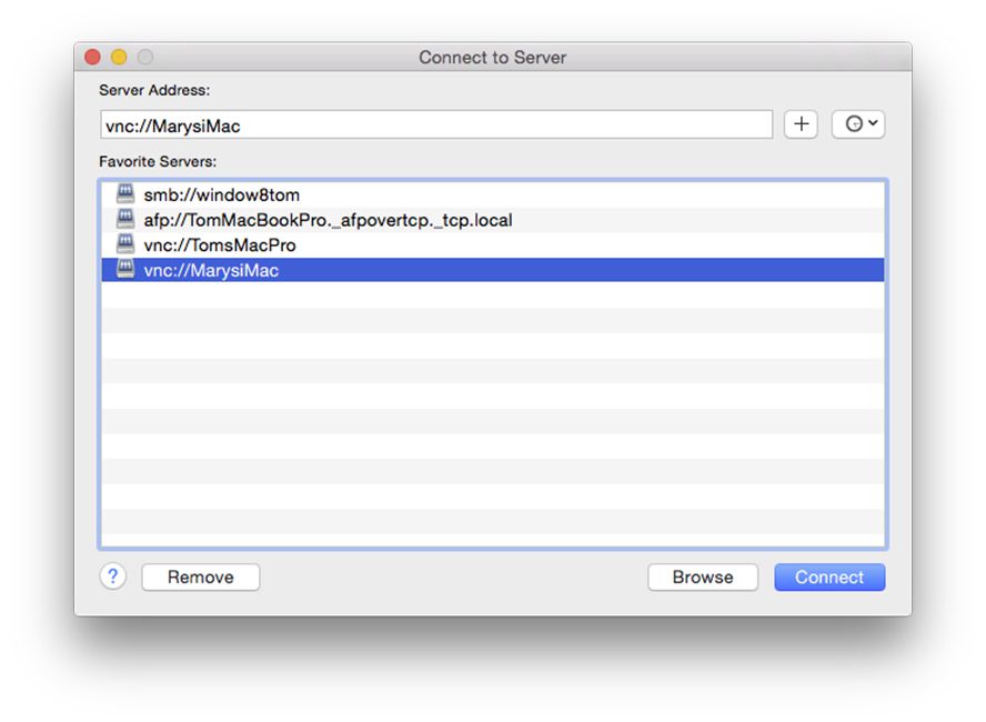 remote desktop connection mac to mac screen sharing