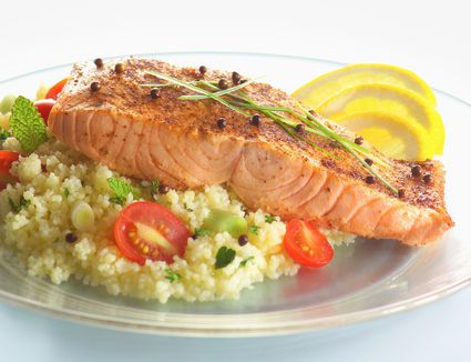 Japanese Seared Salmon with Chopped Green Onions Recipe