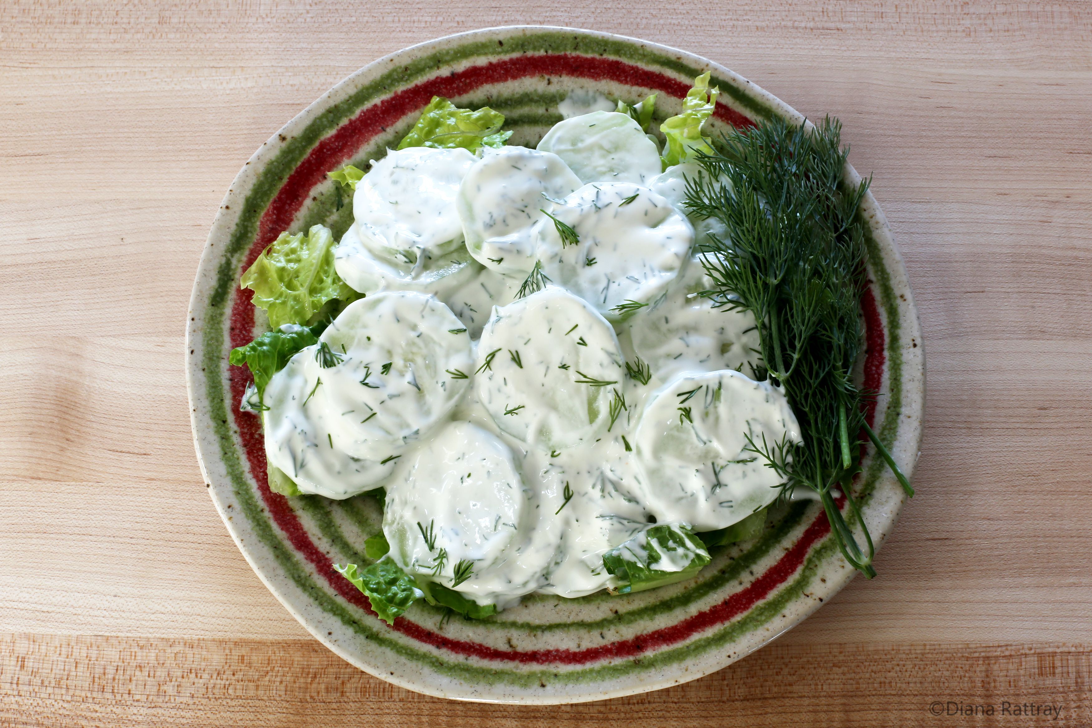 Cucumber Salad With Sour Cream And Dill Recipe