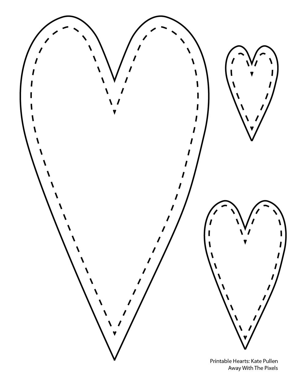 Download 6 Free Printable Heart Templates