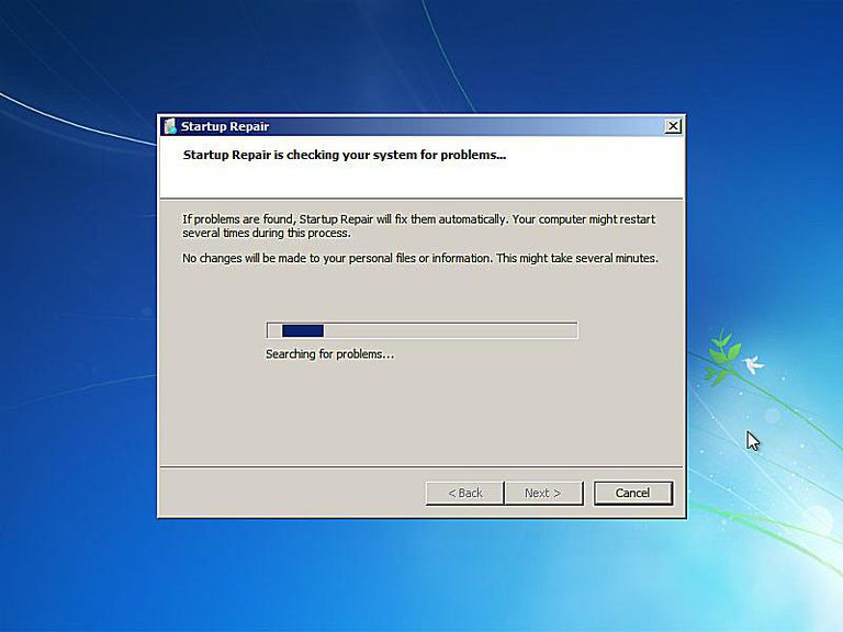 Repair Windows 7 Using the Startup Repair Tool