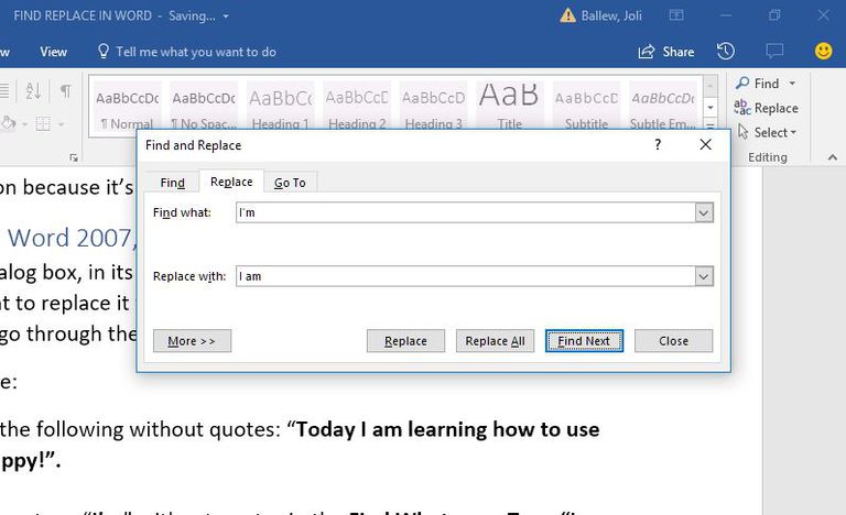 How To Use Find And Replace In Word 4955
