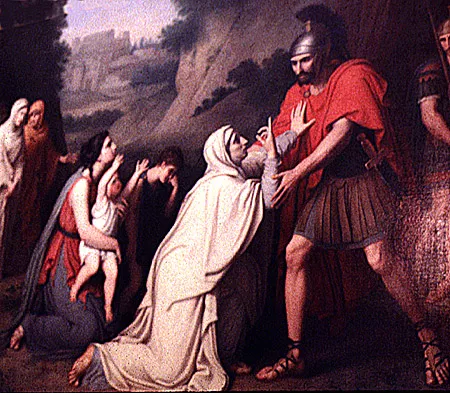 Veturia pleads with Coriolanus, by Gaspare Landi (1756 - 1830)