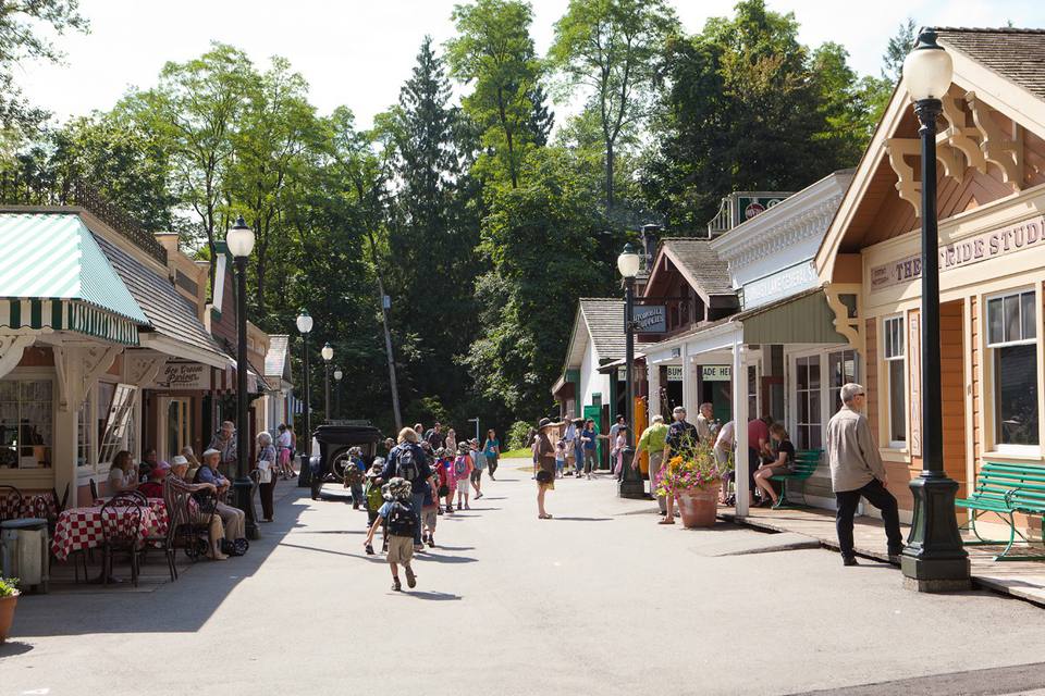 Main Street shops at the Burnaby Village Museum