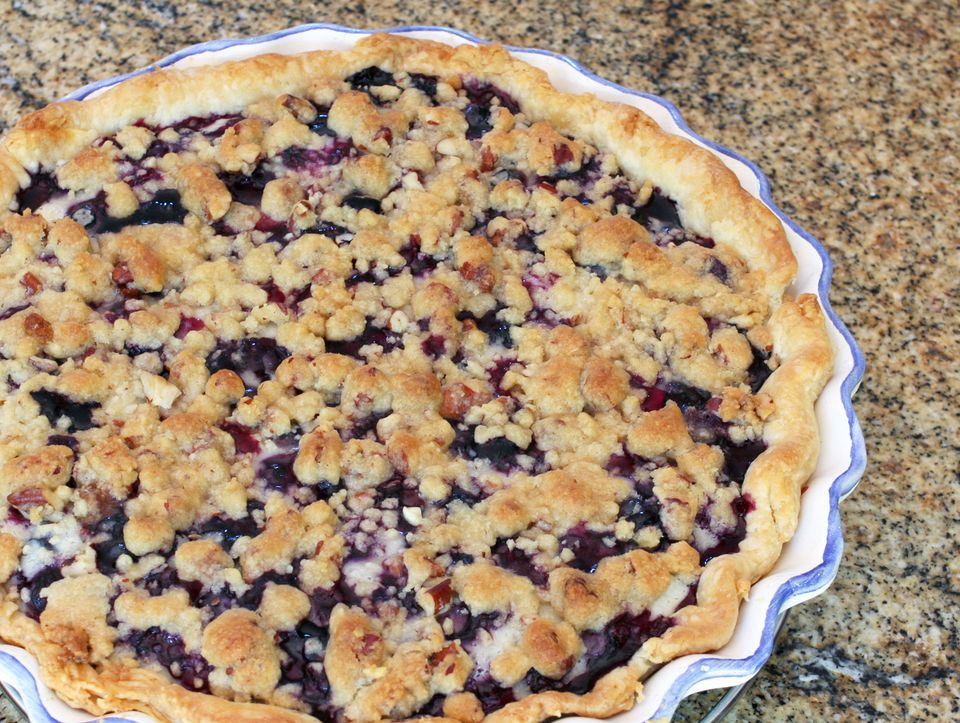 Sour Cream Blueberry Pie Recipe 