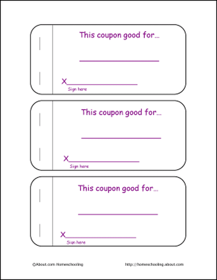 Printable Mother's Day Coupon Book and Activities