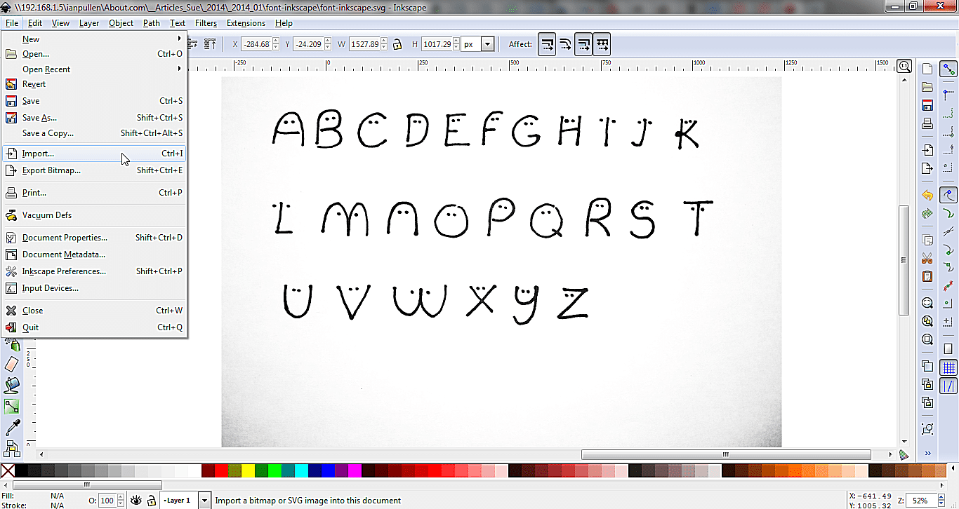 inkscape font for engraving