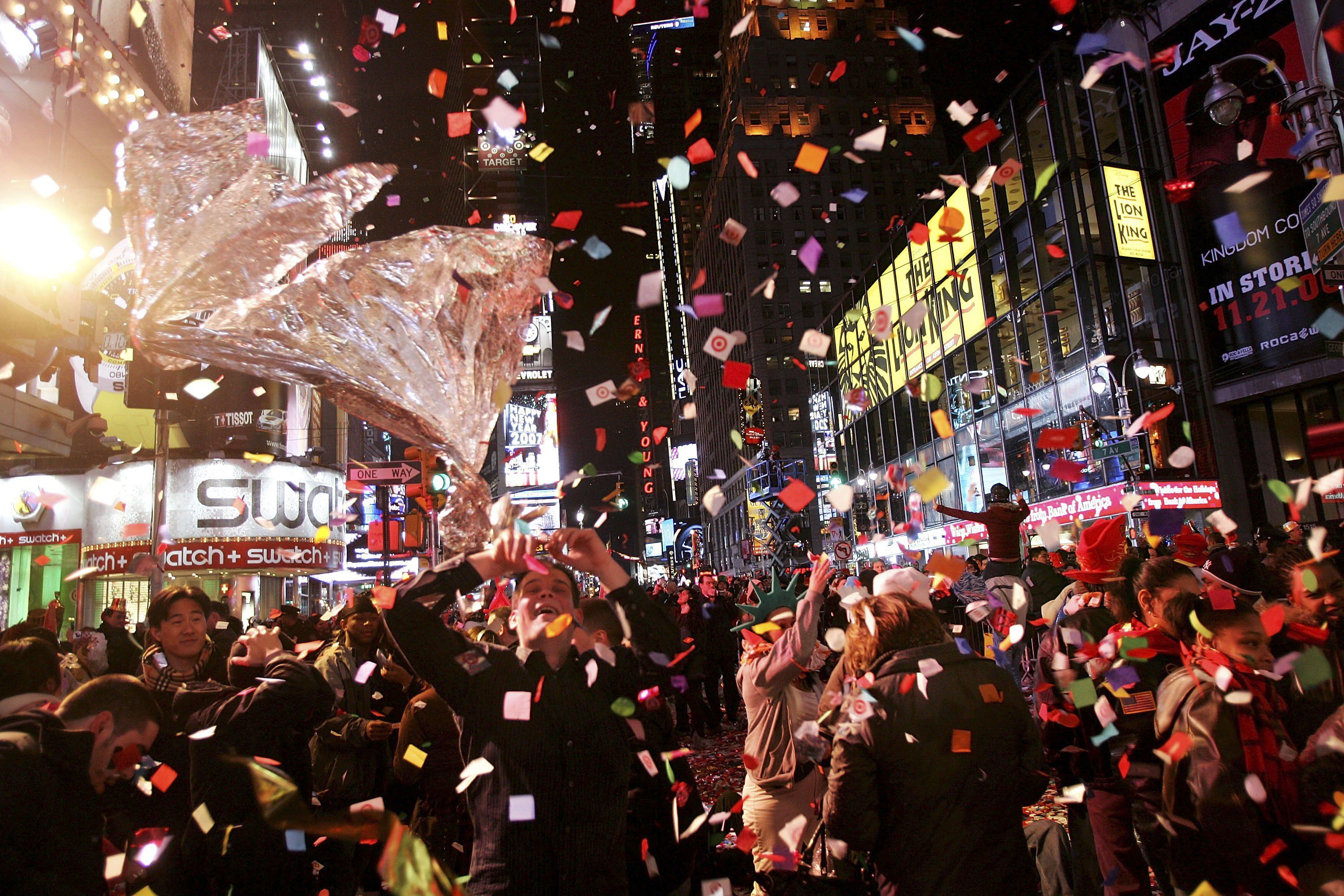 Celebrating New Year's Eve in Times Square