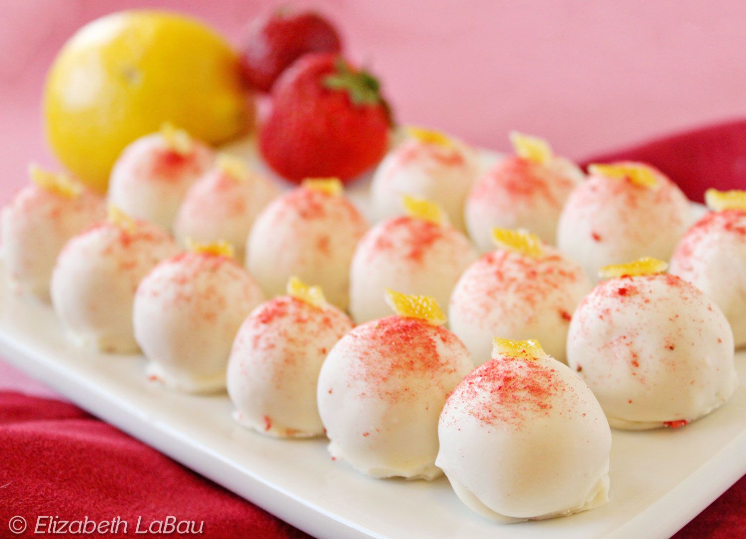 Strawberry Lemonade Truffles