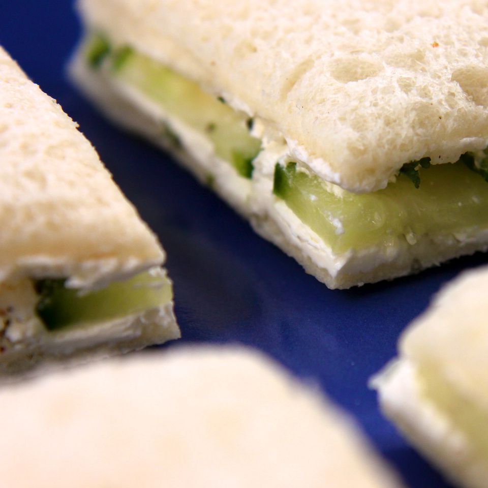 Cucumber Cream Cheese Tea Sandwiches Recipe